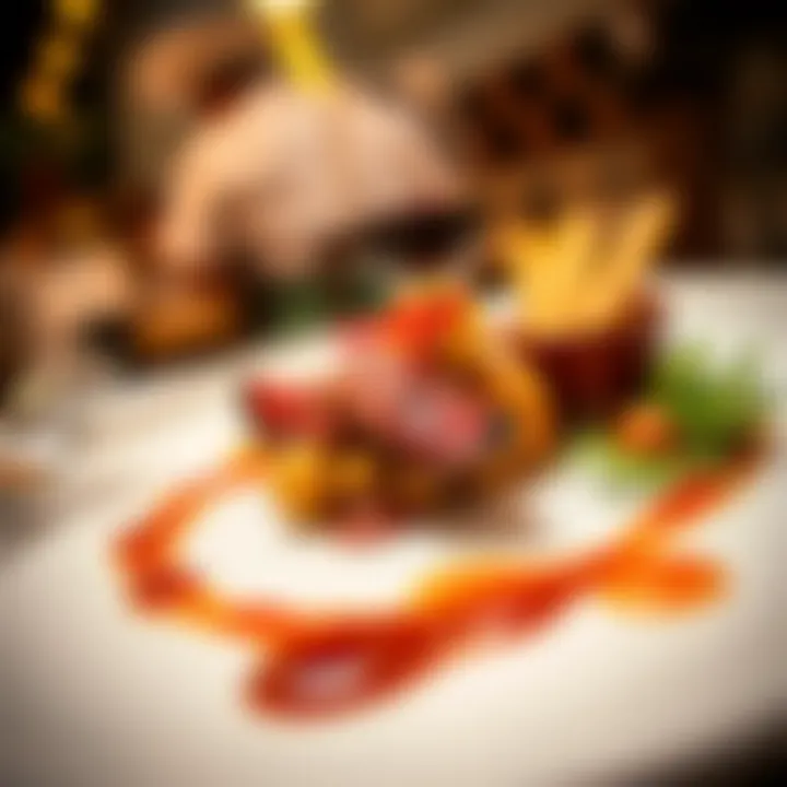 Artfully presented dish from مطعم الجالبوت