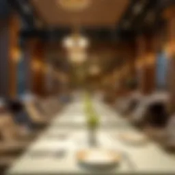 Elegant dining setup at مطعم الجالبوت