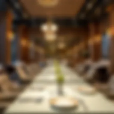 Elegant dining setup at مطعم الجالبوت