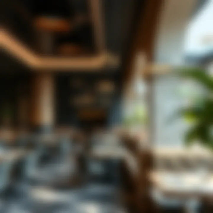 Interior design showcasing the atmosphere of مطعم الجالبوت