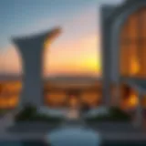 Architectural Grandeur of Address Residences Stunning architectural view of Address Residences Dubai Opera