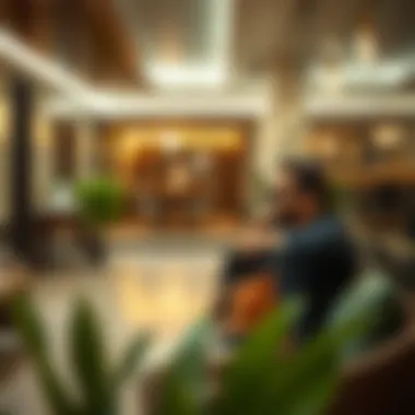 Guest enjoying amenities in budget accommodation