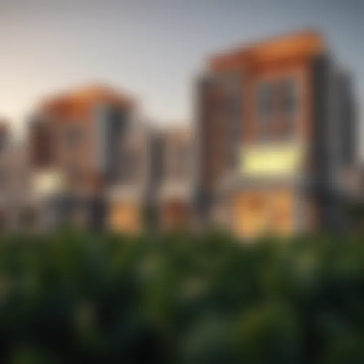 Luxurious residential complex in Al Jaddah illustrating real estate opportunities