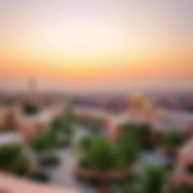 A panoramic view of Al Jaddah reflecting its unique blend of tradition and modernism