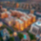 Aerial view of Al Wasl Properties in Dubai