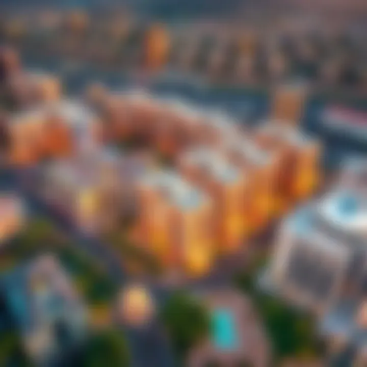 Aerial Perspective of Al Wasl Properties Aerial view of Al Wasl Properties in Dubai