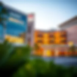 Exterior view of Burjeel Medical City showcasing modern architecture