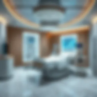 Interior of a patient room highlighting comfort and technology