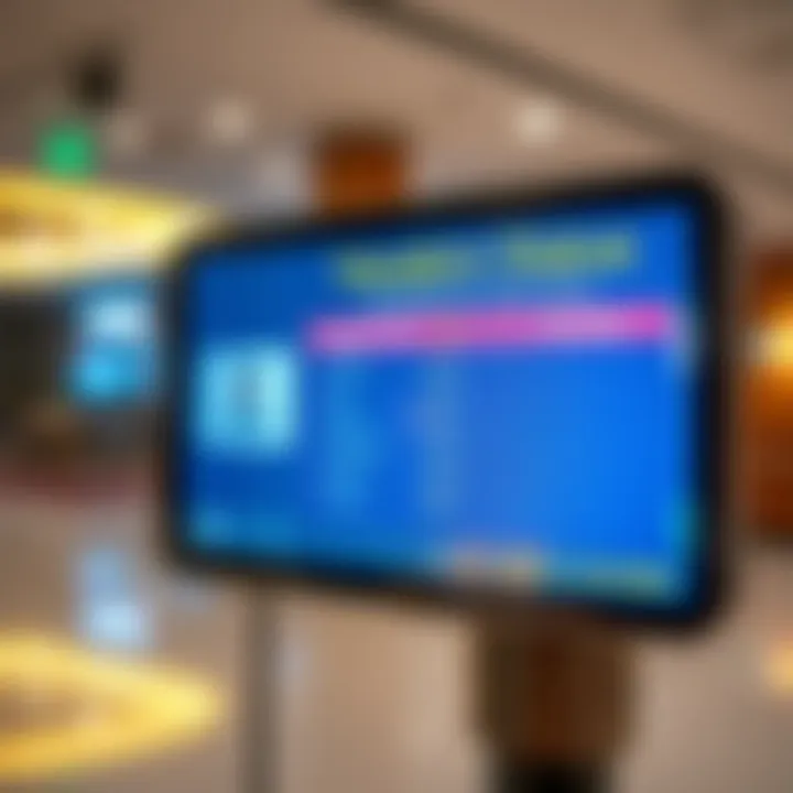 A digital device displaying visa application status