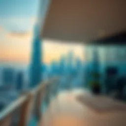 A skyline view of Dubai showcasing modern facilities