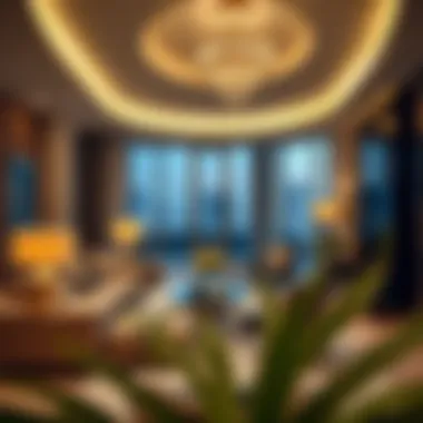 Elegance Redefined: Inside Damac Heights Luxurious interior showcasing modern design and elegance