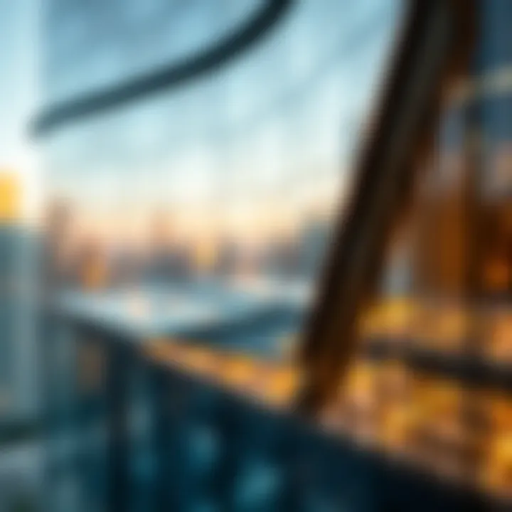 Close-up of the innovative design elements of Damac RBC Tower