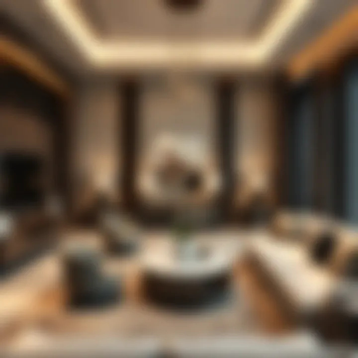 Interior luxury amenities showcasing modern living spaces in Damac RBC Tower