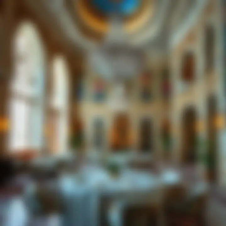 Lavish interior of Qasr Al Najd showcasing elegant Arabian decor