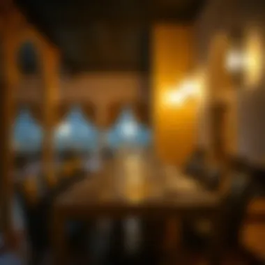 Inviting Table Setting for a Memorable Dining Experience A warm welcoming table setting ready for guests at Qasr Al Najd
