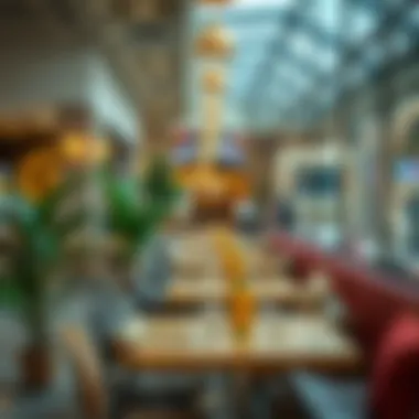 Cozy café setting ideal for quick lunch