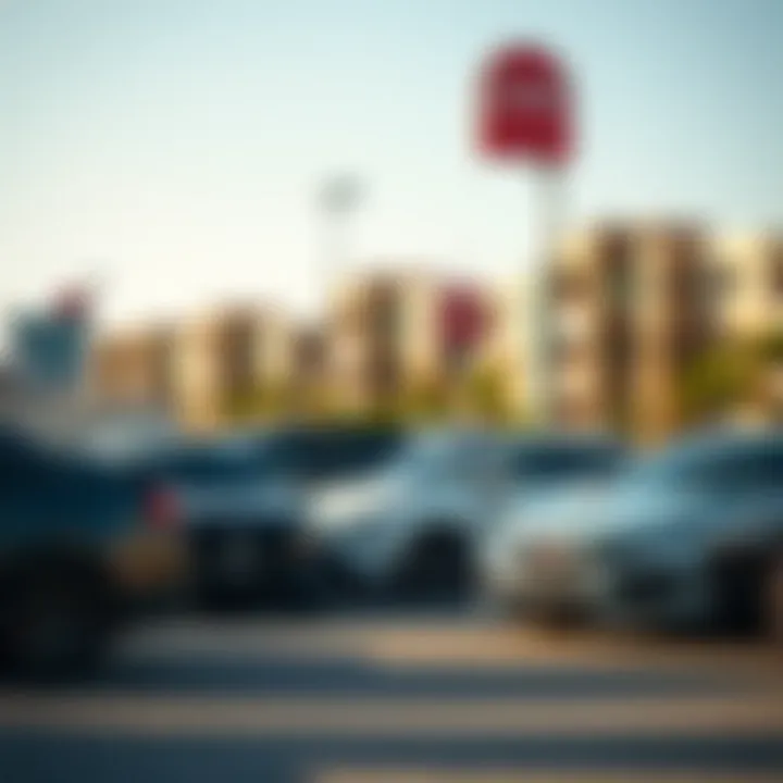 Residents enjoying free parking benefits in a bustling location