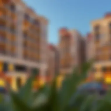 Elegant Residences in Zahiya Luxurious residential buildings in Zahiya, emphasizing modern living spaces