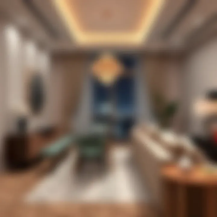 Elegant dining space in a one-bedroom flat