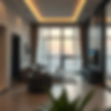 Stunning view of a modern one-bedroom flat in Rashidiya