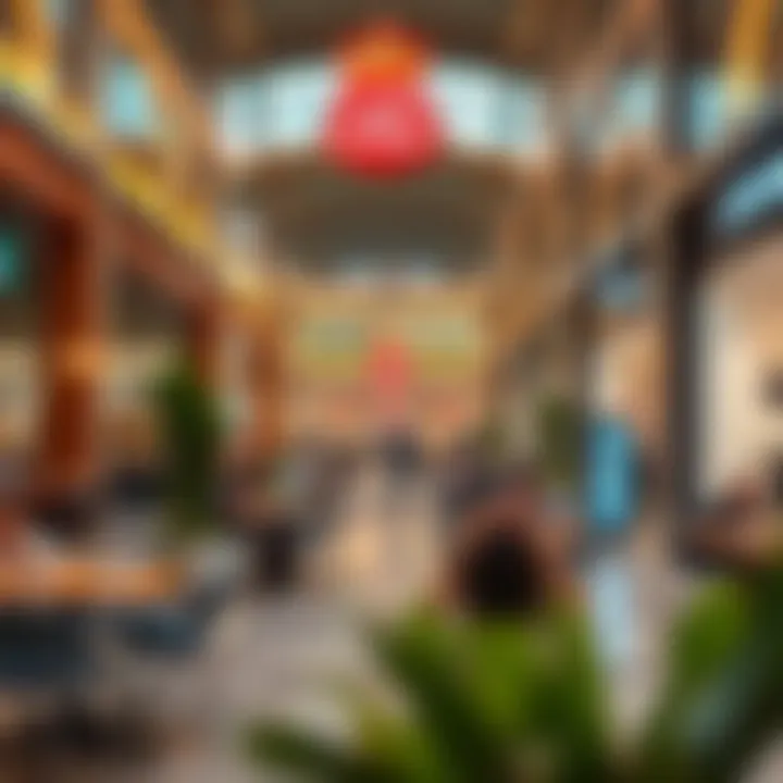 Dining options at Arabian Center Mall