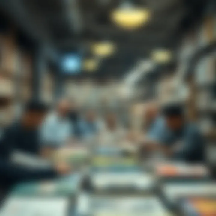 Community Literacy Event at Dubai Bookshop A community event taking place at a bookshop in Dubai, fostering literacy and engagement.