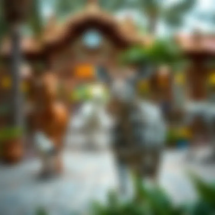 Exploring the Wonders of the Zoo A whimsical zoo in Dubai showcasing a variety of animals in a child-friendly setting