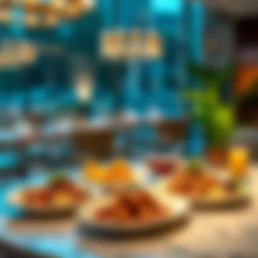 Diverse dishes from local restaurants