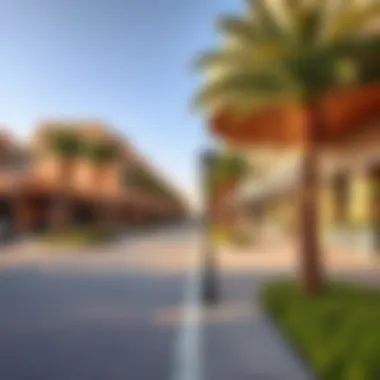 Local amenities in Al Nahda Two including parks and shopping areas