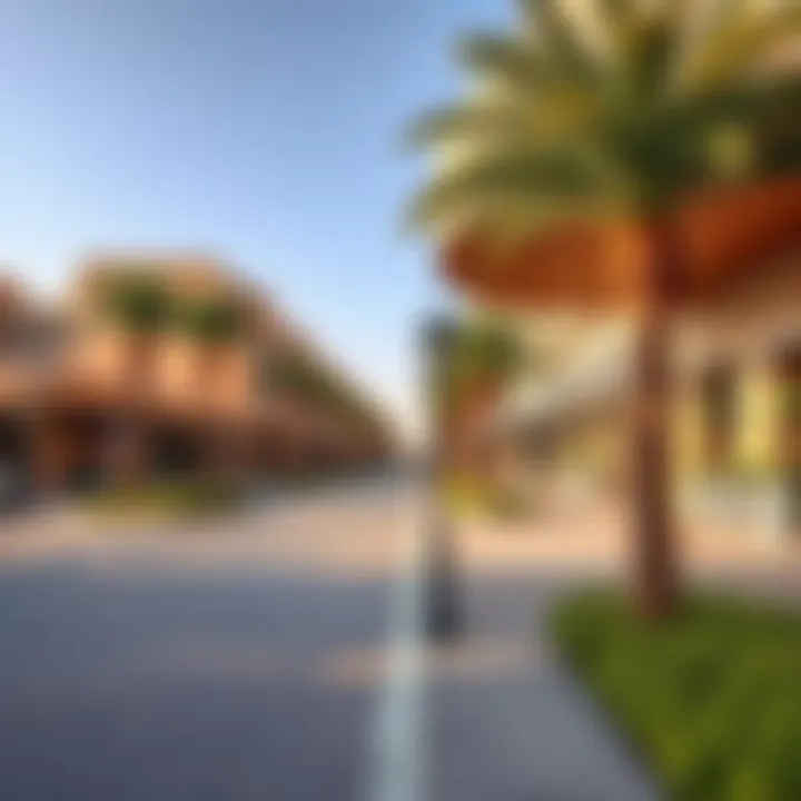 Local amenities in Al Nahda Two including parks and shopping areas