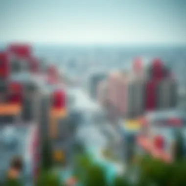 Panoramic view of Al Nahda Two showcasing vibrant lifestyle and modern architecture