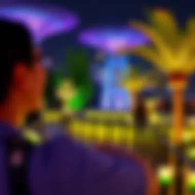 Immersive Visitor Experience Visitors enjoying the immersive experience of Dubai Garden Glow