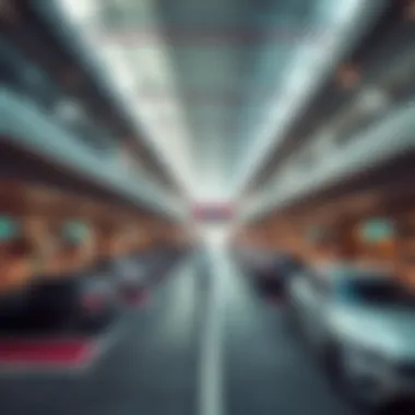 Spacious Layout of the Car Park Interior of Dubai Mall car park highlighting spacious layout