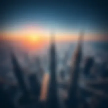 Aerial View of Dubai's Architectural Marvels An aerial view of Dubai showcasing iconic skyscrapers