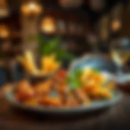 Traditional Egyptian dish beautifully presented