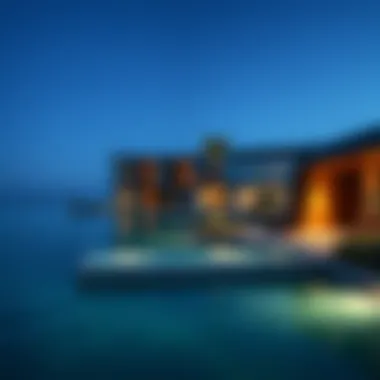 Breathtaking view of a luxury lagoon-front property