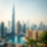 Stunning skyline view of Dubai showcasing luxury residential buildings
