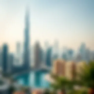 Stunning skyline view of Dubai showcasing luxury residential buildings