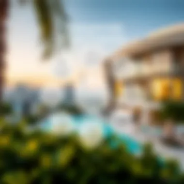 Diagram highlighting the unique features of octa properties in Dubai