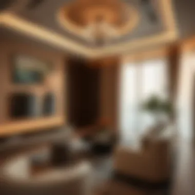 Interior of a luxurious Pantheon property designed for modern living