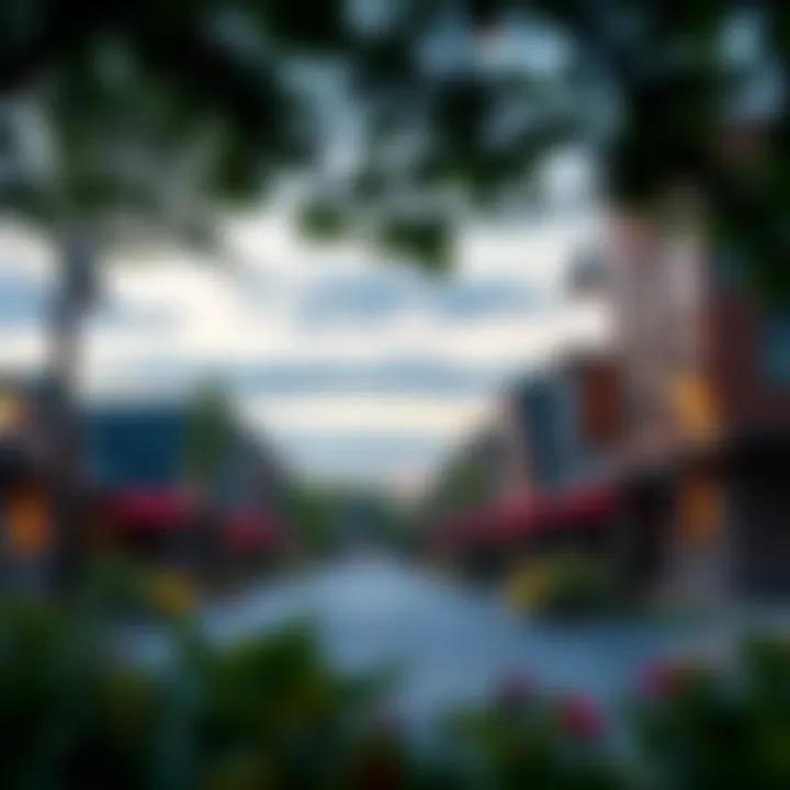 Vibrant community surrounding Park Ridge Executive Residences