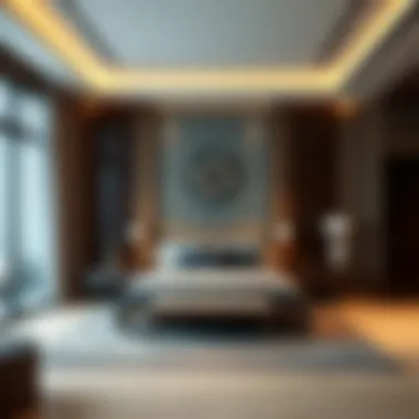 Luxurious bedroom in Barsha showcasing modern decor