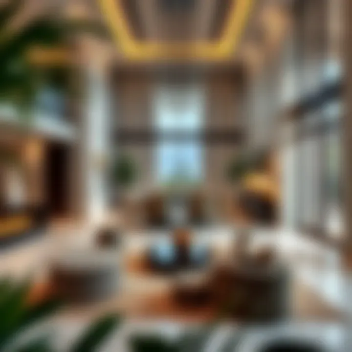 Luxurious interiors showcasing architectural elegance