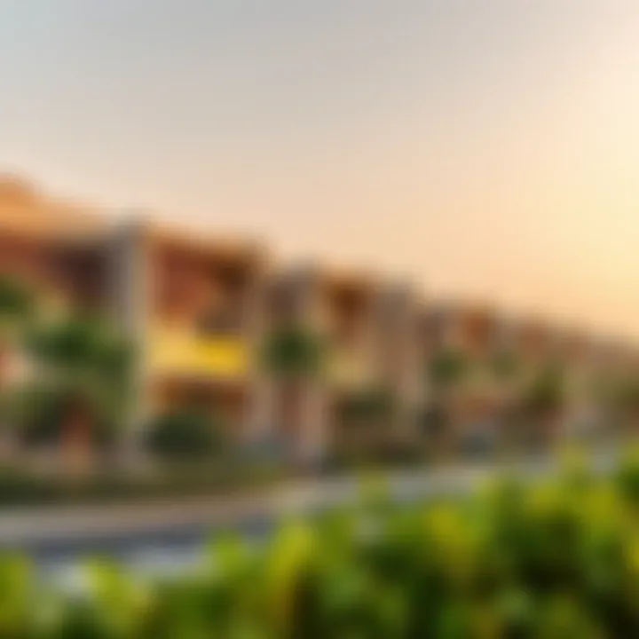 Modern residential developments in Silicon Oasis