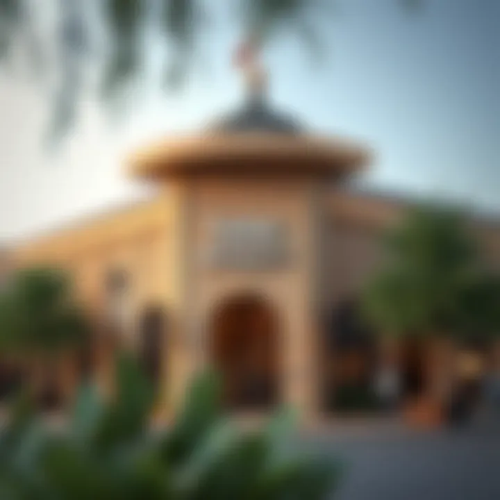 Exterior architecture of Talal Market in Muhaisnah 4