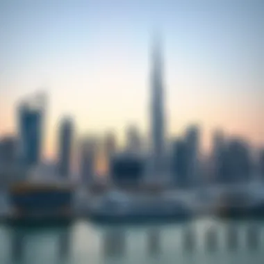 The Iconic Dubai Skyline Stunning skyline of Dubai with modern architecture