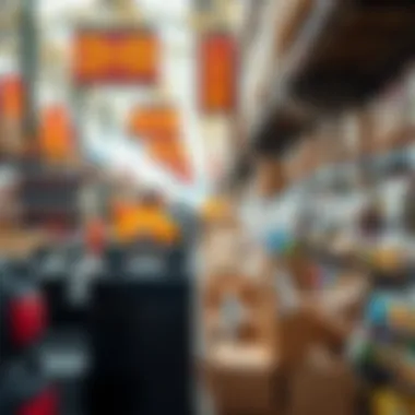 Diverse Product Range Vibrant display of products at the Jebel Ali warehouse sale