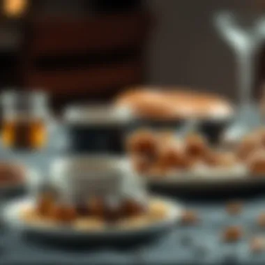 A beautifully arranged platter of dates and Arabic coffee