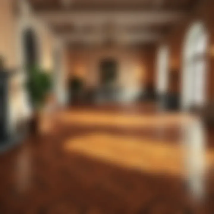 Intricate Patterns of Wooden Parquet Flooring Elegant wooden parquet flooring design showcasing intricate patterns