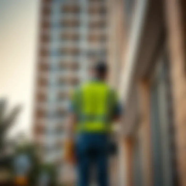 Professional Maintenance Service in a Residential Building Professional maintenance service in a residential building